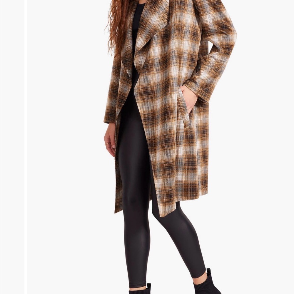Nwt BB Dakota Plaid Long Coat